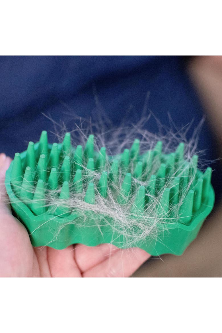 Deshedding Tool For Medium Sized Cats, Alternate, color, Green