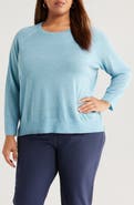Eileen Fisher Raglan Sleeve Crewneck Merino Wool Sweater