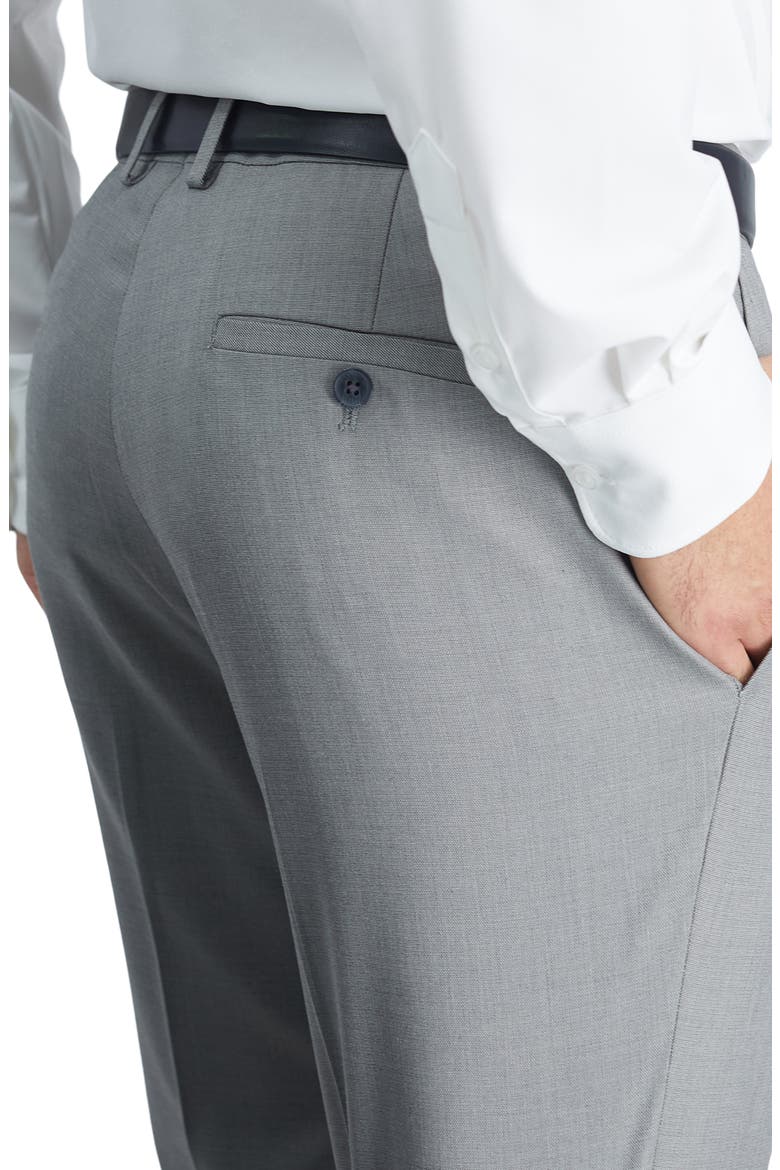 Sharkskin Slim Fit Stretch Dress Pant, Alternate, color, LIGHT GREY