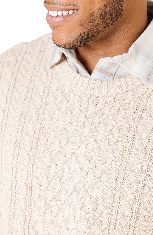 Hope & Henry Organic Cotton Fisherman Sweater In Multi