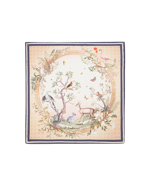 Wonderland Narrative Square Scarf