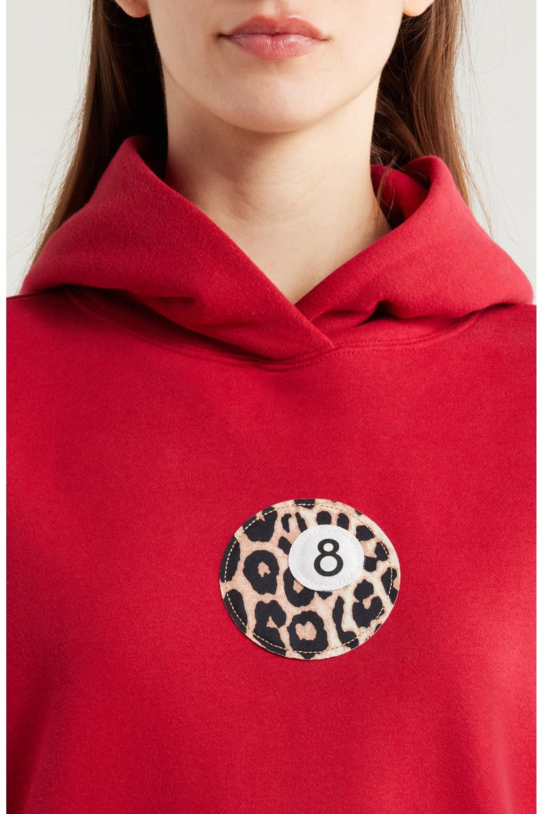 8-Ball Appliqué Graphic Hoodie, Alternate, color, RED