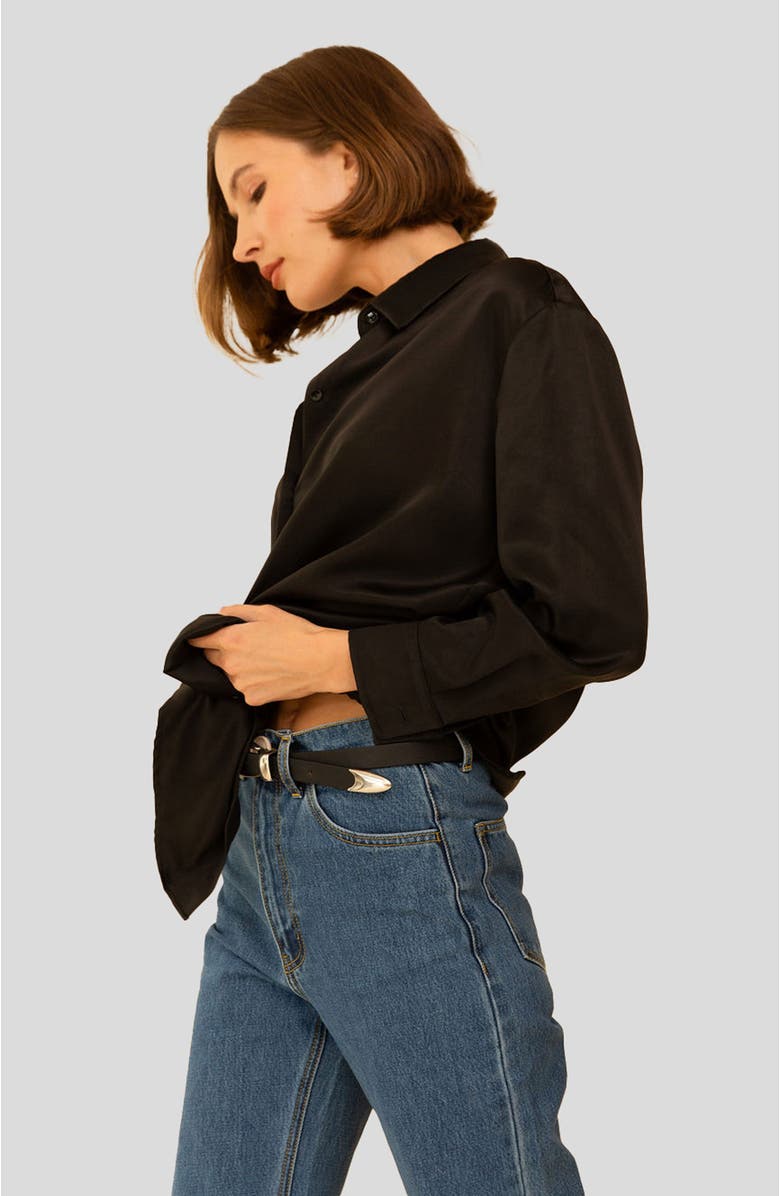 Whimsy + Row Denise Top, Alternate, color, Black