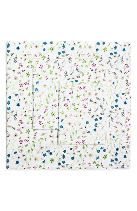 400 Thread Count 3-Piece Cotton Wildflower Duvet Set