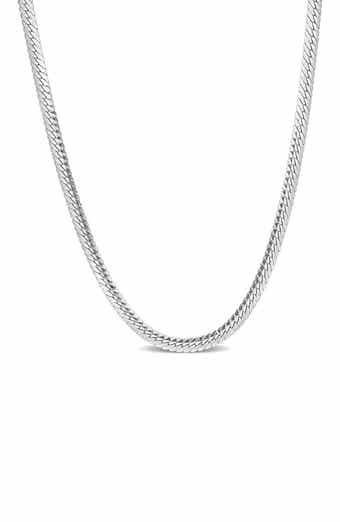 Herringbone Chain Necklace, 3mm