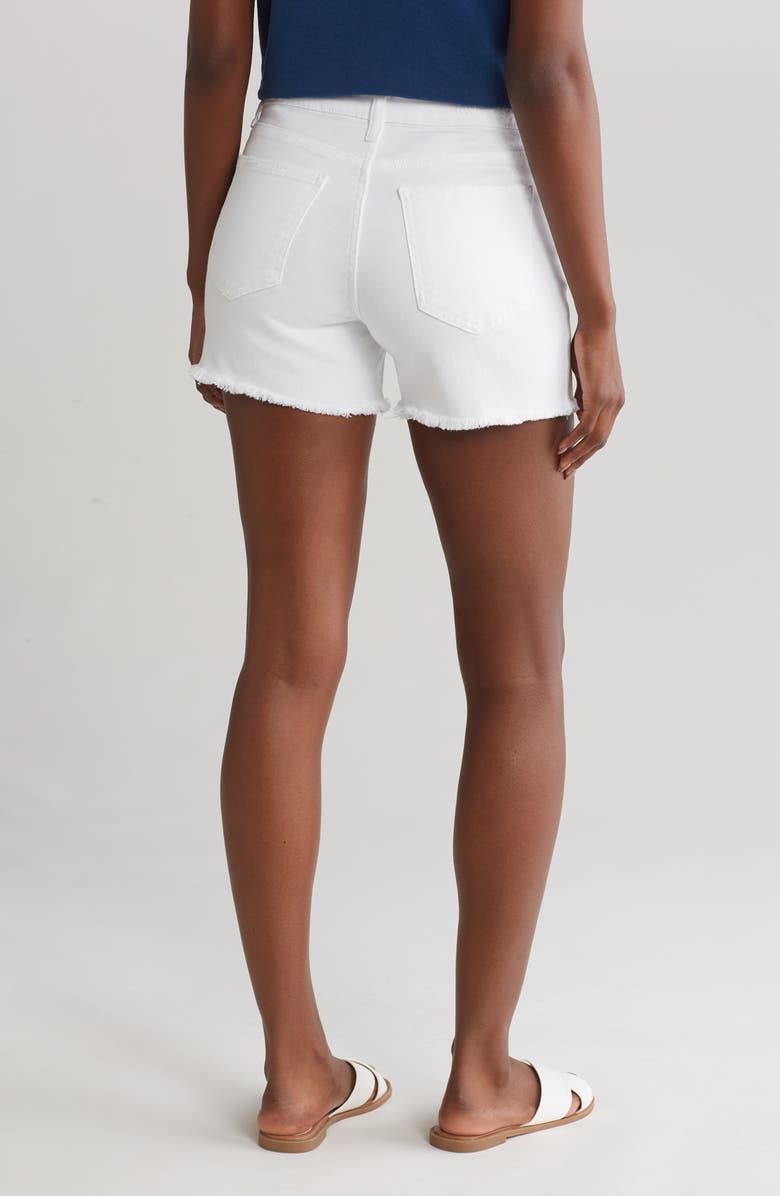 KUT from the Kloth Kity Cutoff Denim Shorts, Alternate, color, Optic White