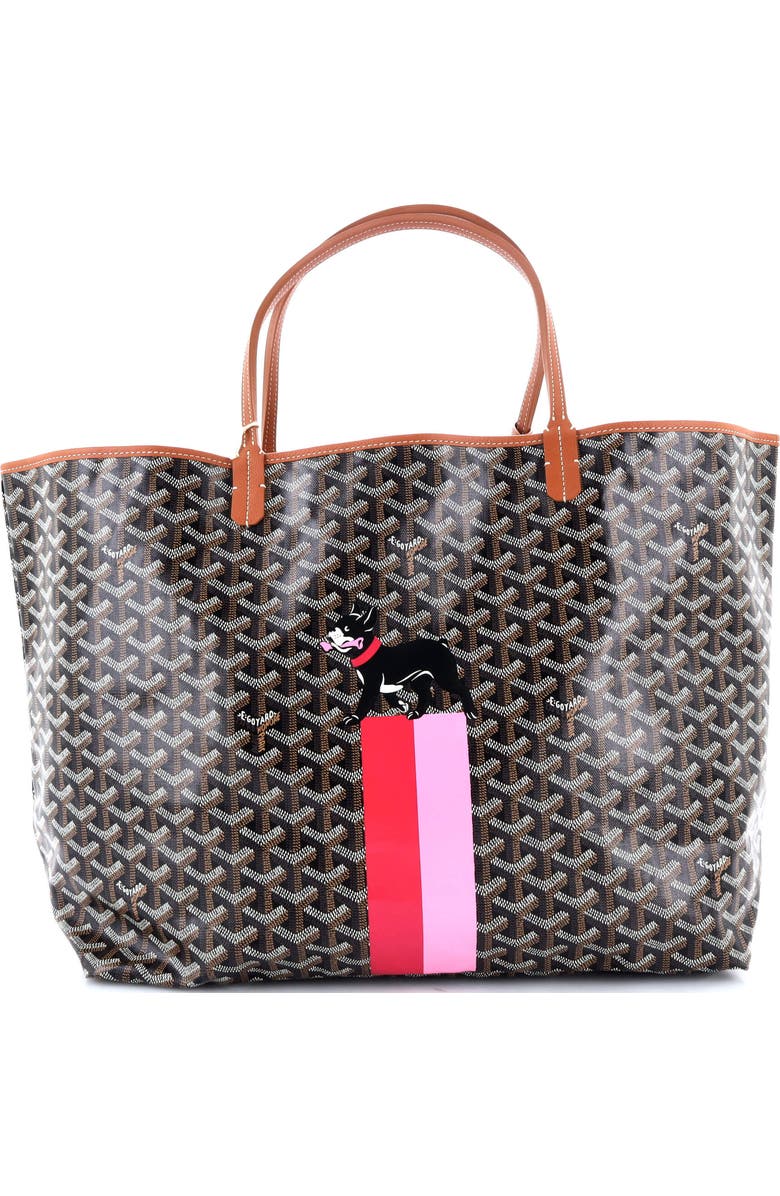 Pre-Owned Goyard Saint Louis Tote Printed Coated Canvas GM, Alternate, color,
