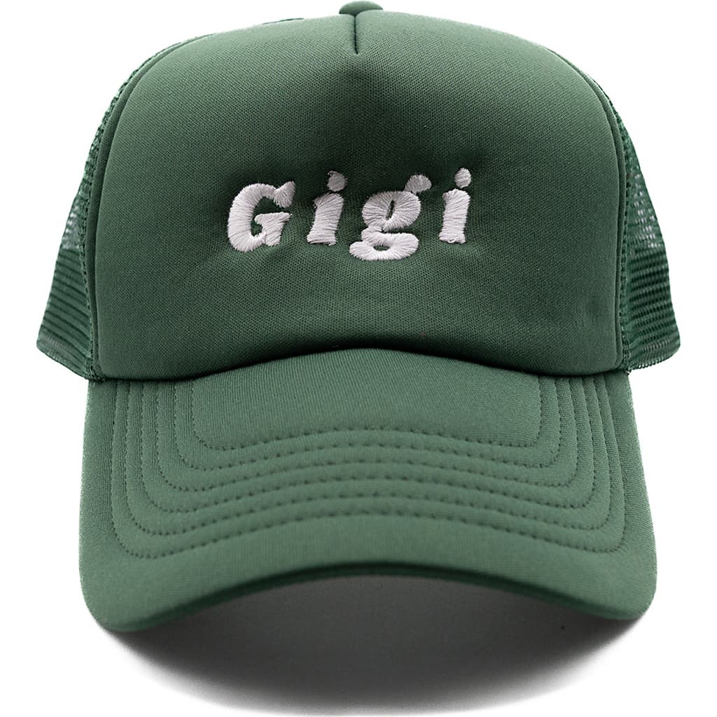 Rey To Z Gigi Foam Trucker Hat In Green