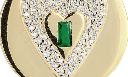 Chloe & Madison Chloe And Madison Cz Heart Pendant Necklace In Gold