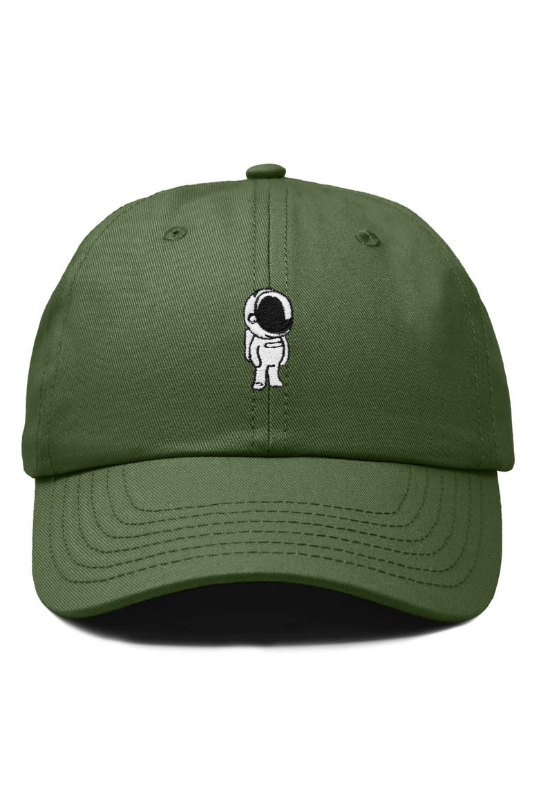 Astronaut Embroidered Space Hat, Main, color, Olive