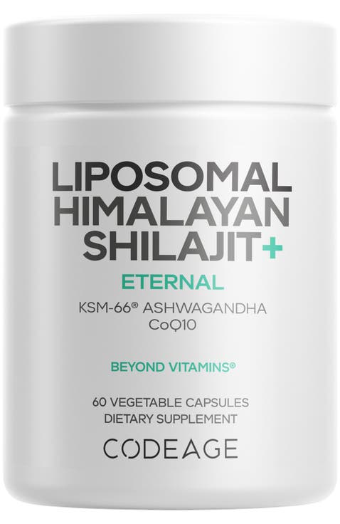 Liposomal Himalayan Shilajit+, KSM-66 Ashwagandha Supplement