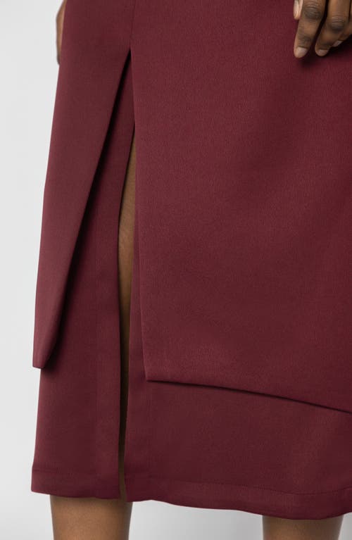 Israella Kobla Aditi Midi Skirt In Burgundy