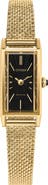 Citizen Fio Tank Goldtone Mesh Strap Watch, 14.3mm x 30.7mm