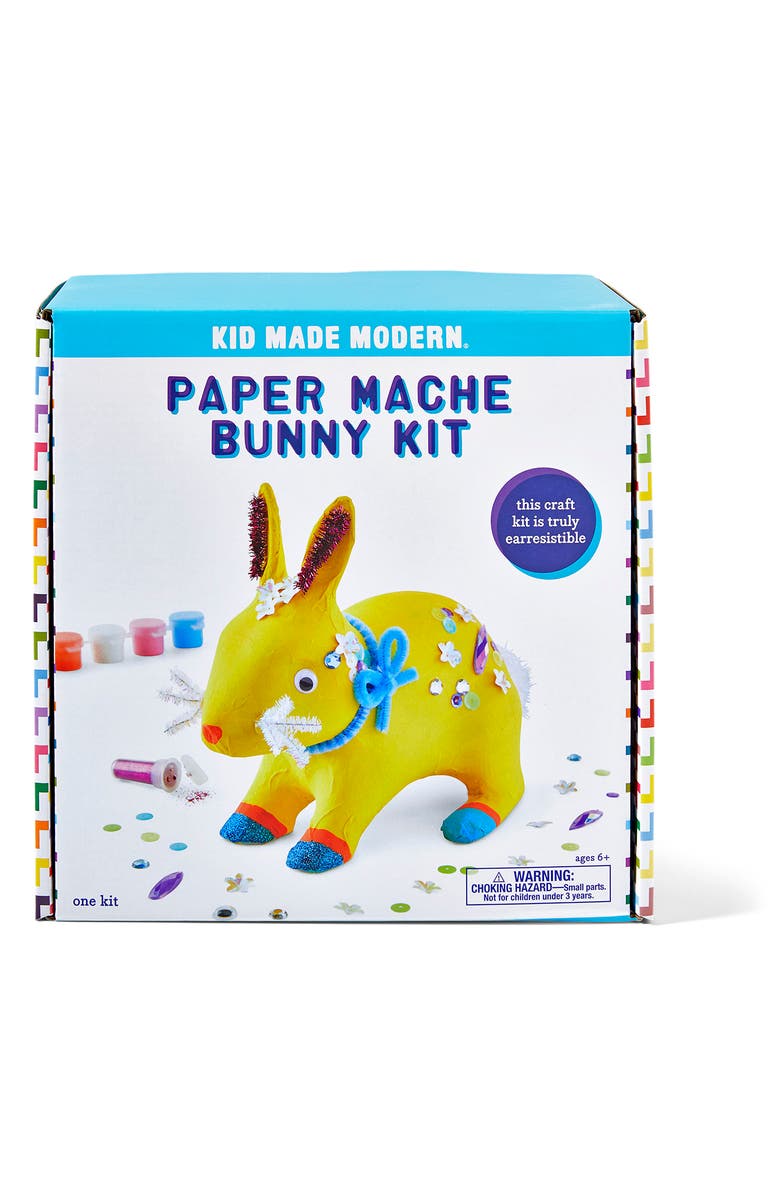 Kid Made Modern Paper Mache Bunny Kit, Alternate, color,