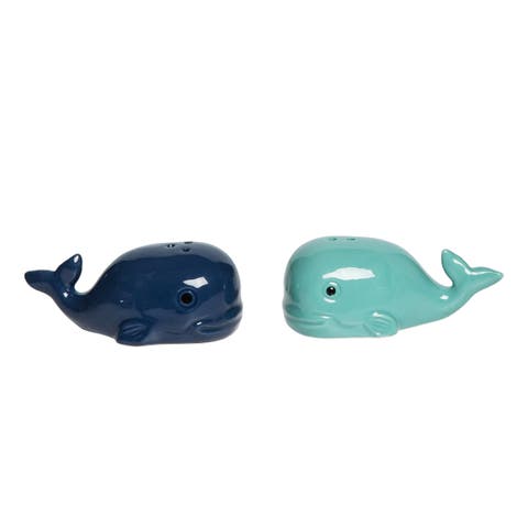 Whale Salt And Pepper Shaker Set Of 2