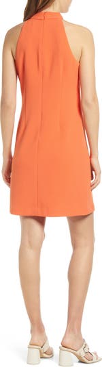 Tie Neck A-Line Dress