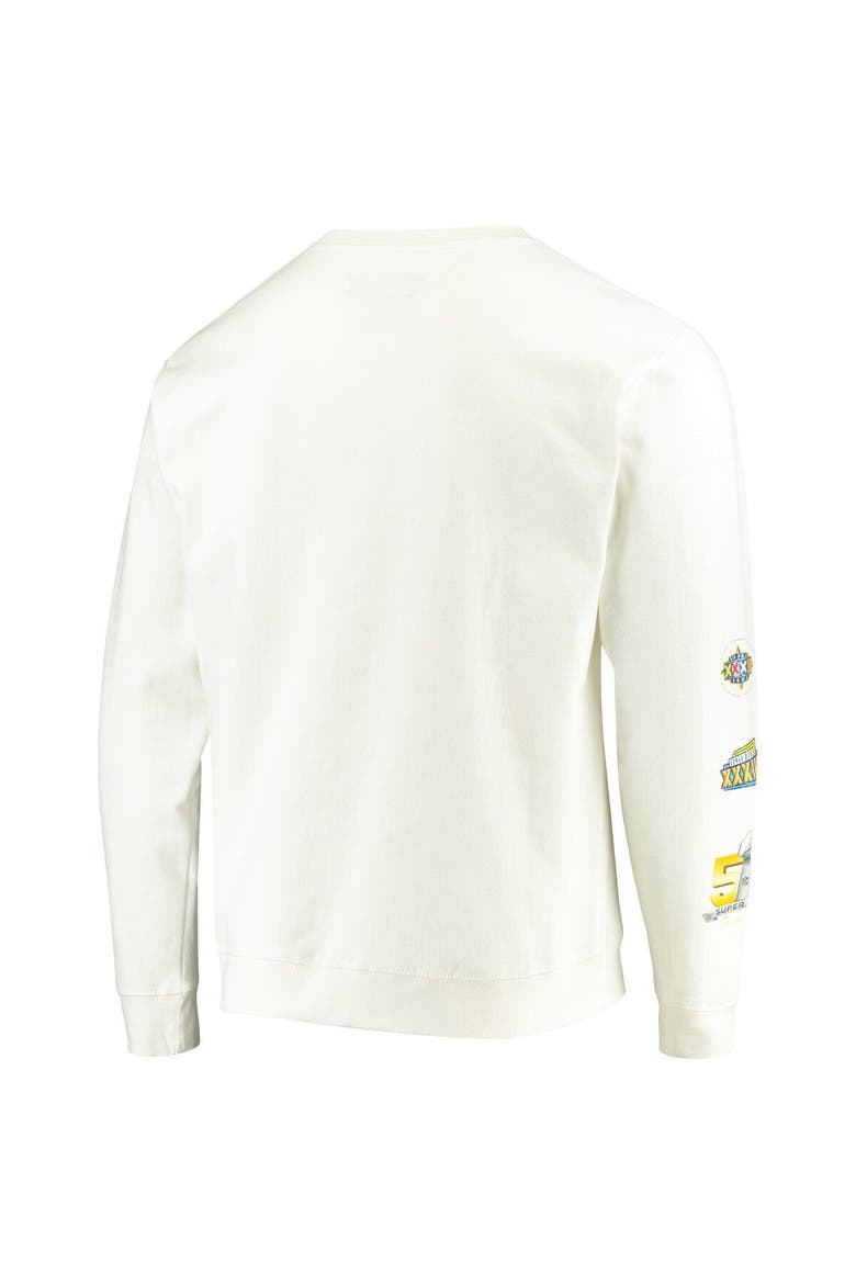 Men's Mitchell & Ness White Denver Broncos Rings VIP Champions Pullover Sweater, Alternate, color, White