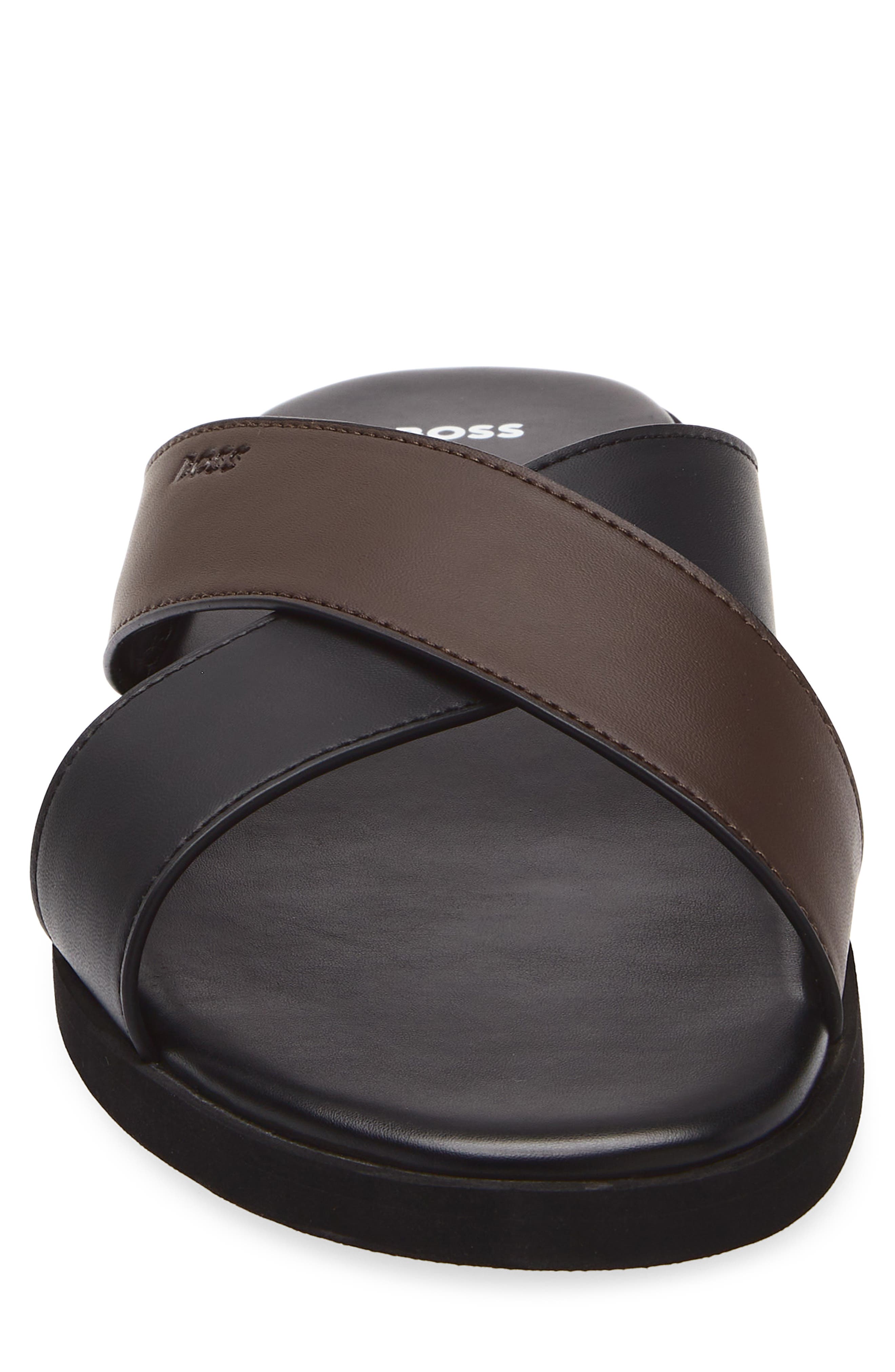 BOSS Darrel Slide Sandal, Alternate, color, Black