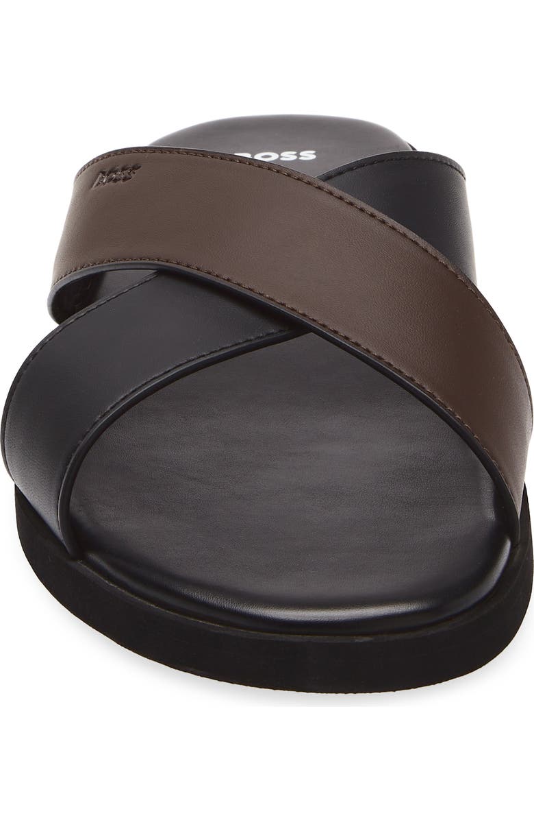 BOSS Darrel Slide Sandal, Alternate, color, Black