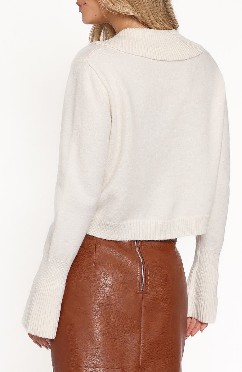 Petal & Pup Trumpet Sleeve Cardigan, Alternate, color, Cream