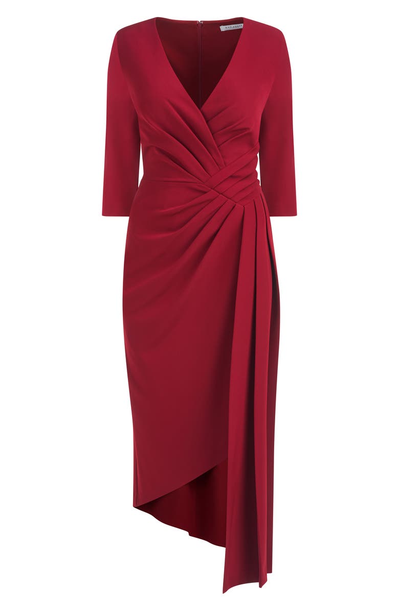 Kay Unger Leena Pleated Midi Dress, Alternate, color,