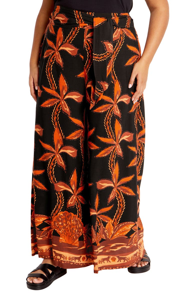 Treasure Wide Leg Pants, Main, color, BLACK TAHITIAN