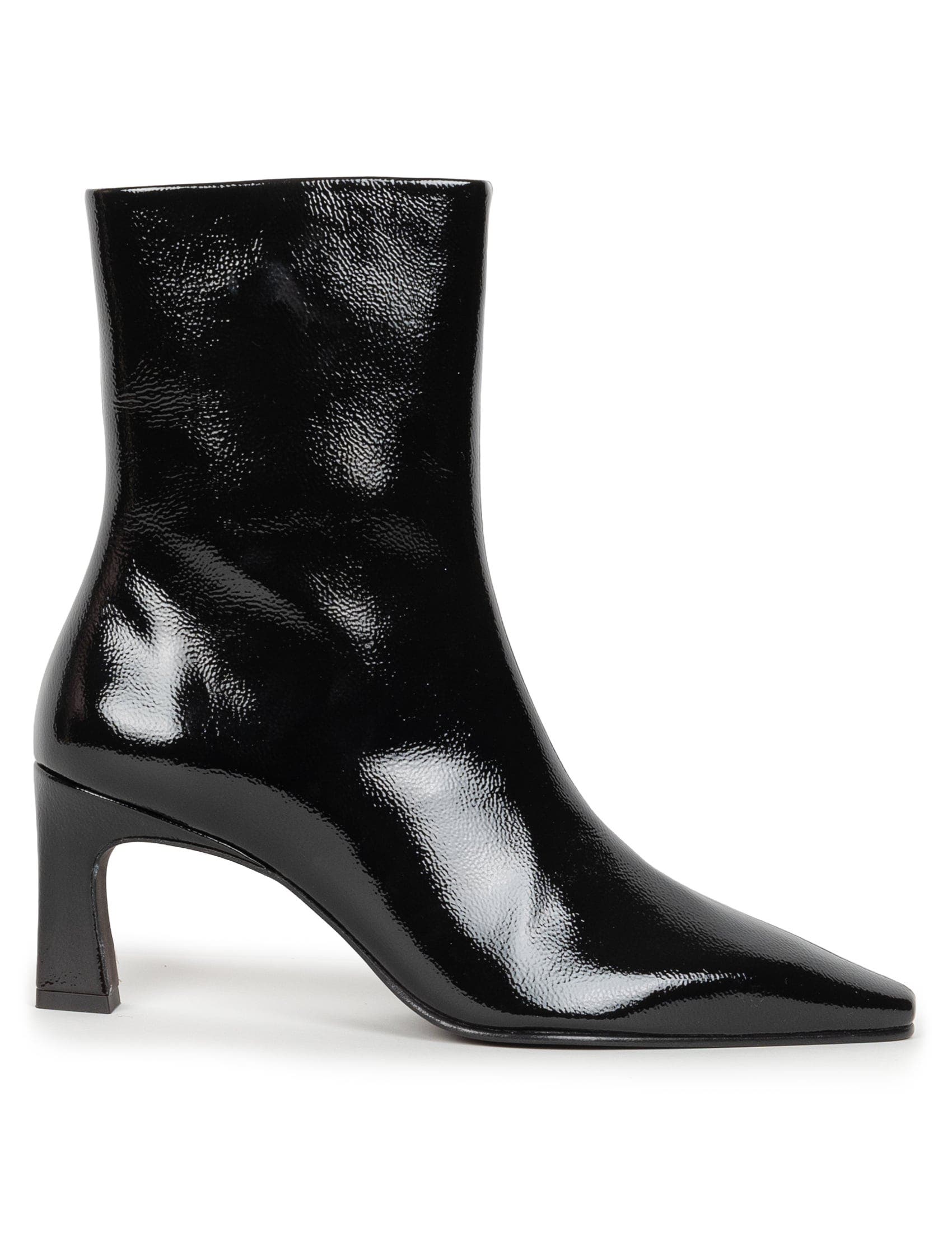 Émilie Ankle Boots, Alternate, color, Vinyl Black