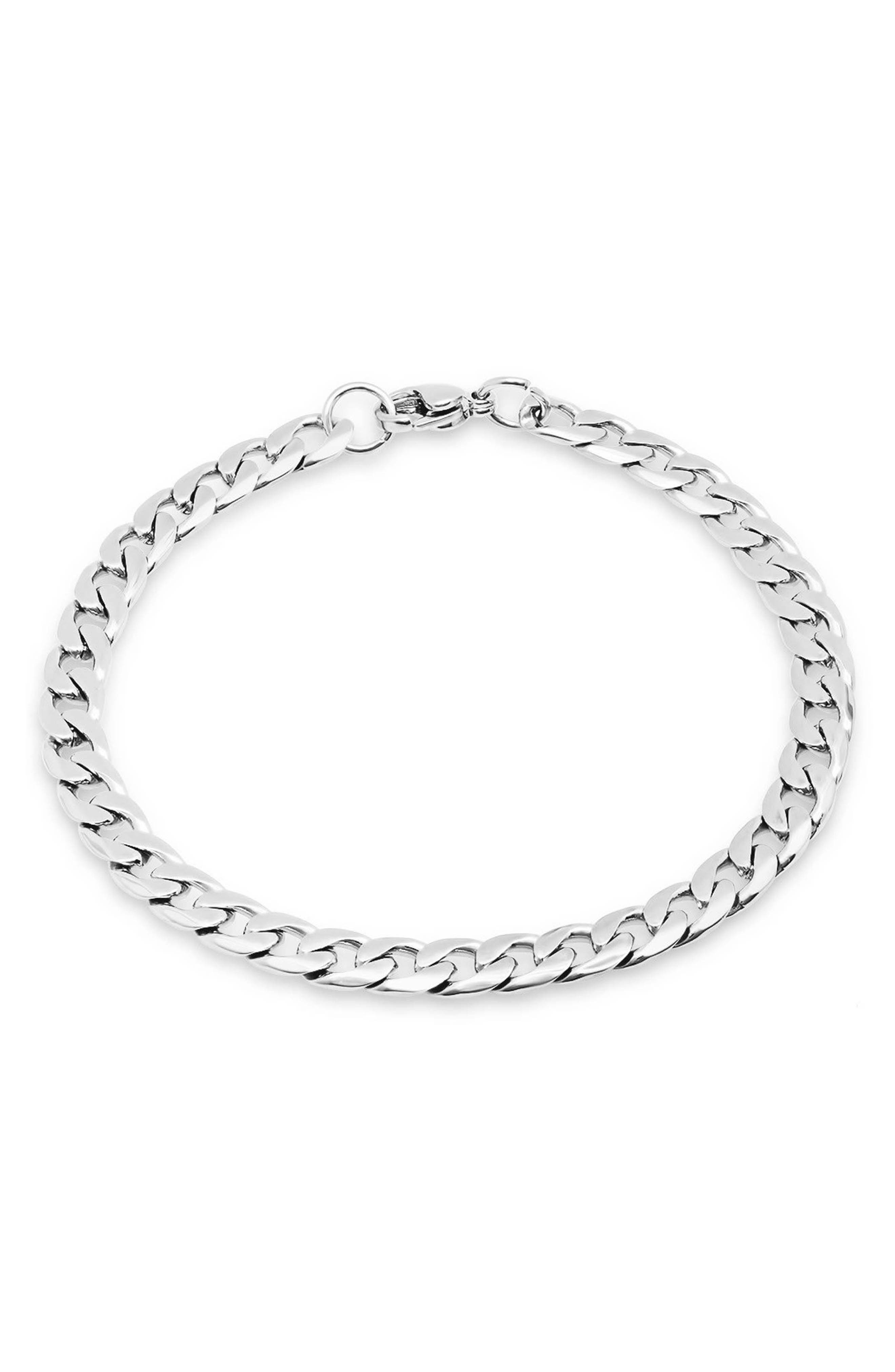 Men's Stainless Steel Cuban Link Bracelet