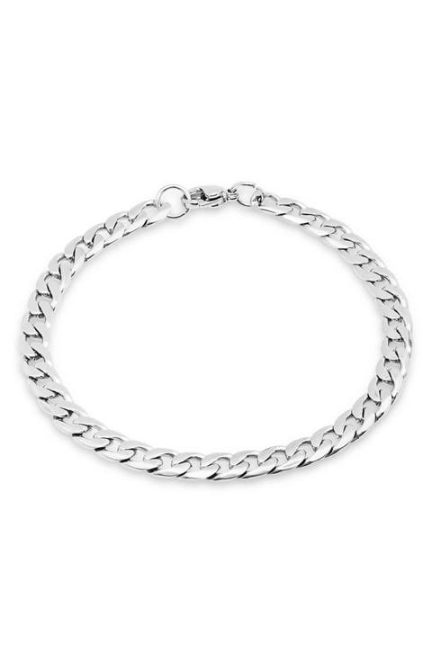 Men's Stainless Steel Cuban Link Bracelet