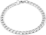 STEELTIME Men's Stainless Steel Cuban Link Bracelet