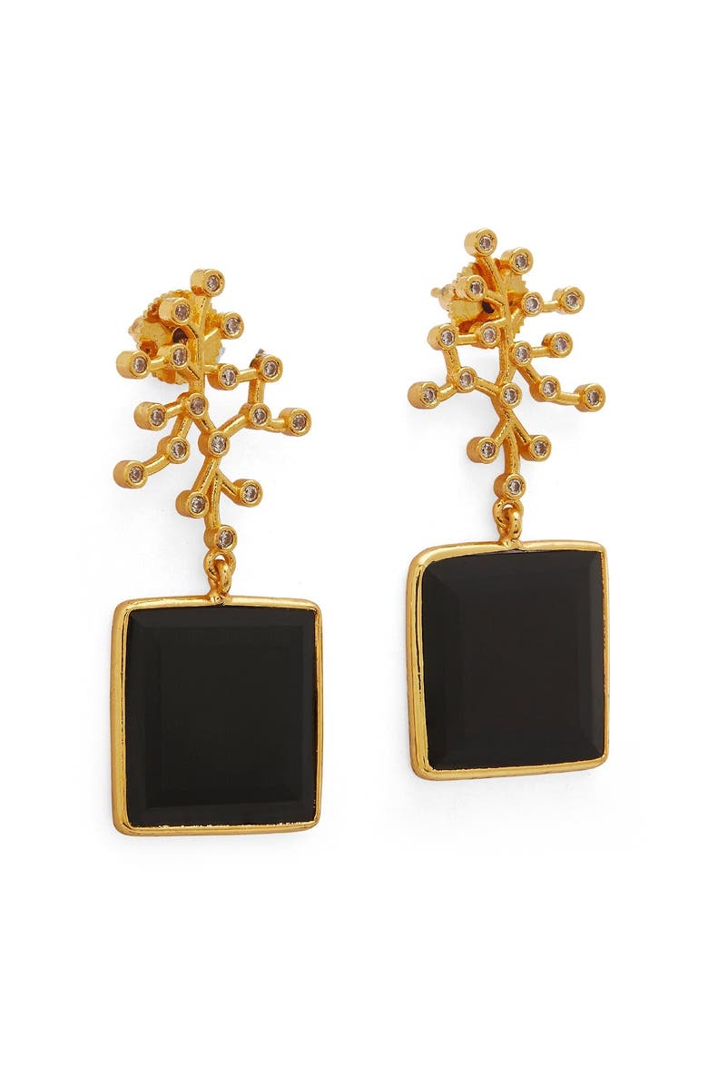 Dhwani Bhansal BLANCO EARRINGS, Alternate, color, Gold Plated