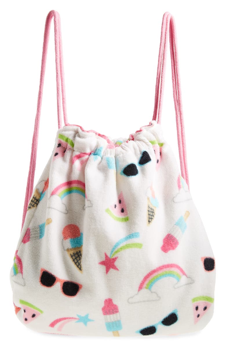 Capelli New York Beach Towel Backpack, Main, color, 