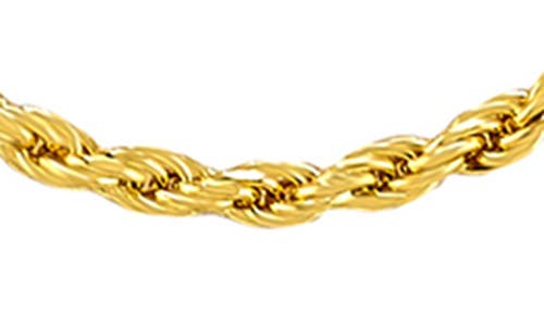 American Exchange Rope Chain Necklace & Bracelet Set In Gold