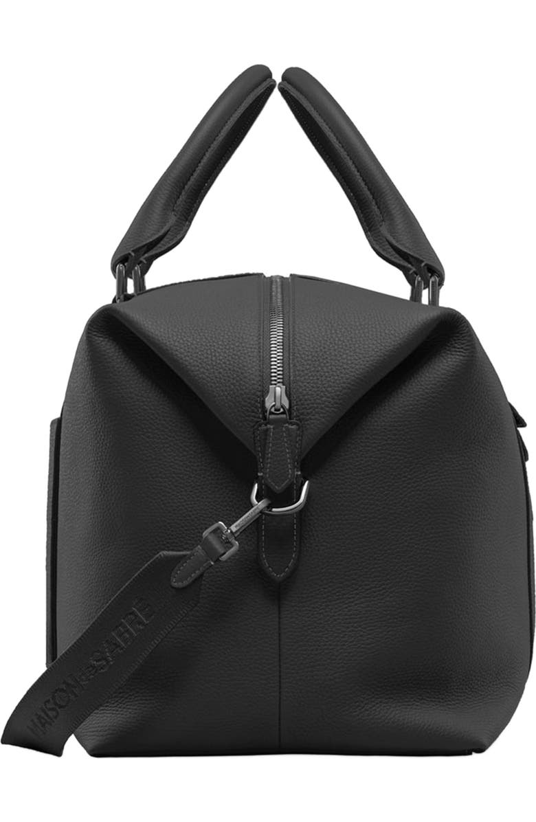 MAISON de SABRÉ Leather Duffle Bag, Alternate, color, Black Caviar