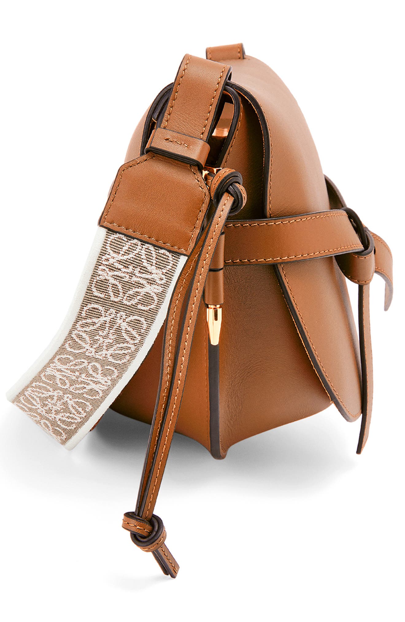 Loewe Small Gate Leather Shoulder Bag, Alternate, color, 