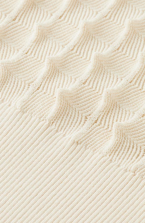 Scotch & Soda Textured Stitch Sweater In Neutral