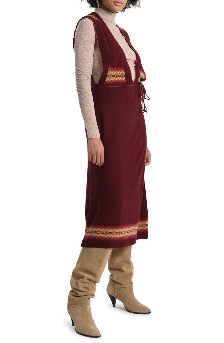 Molly Bracken Border Print Sweater Dress, Alternate, color, 