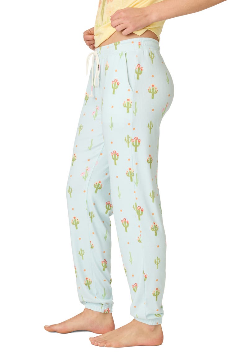 Feelin Prickly Pajama Pants, Alternate, color, TINTED AQUA