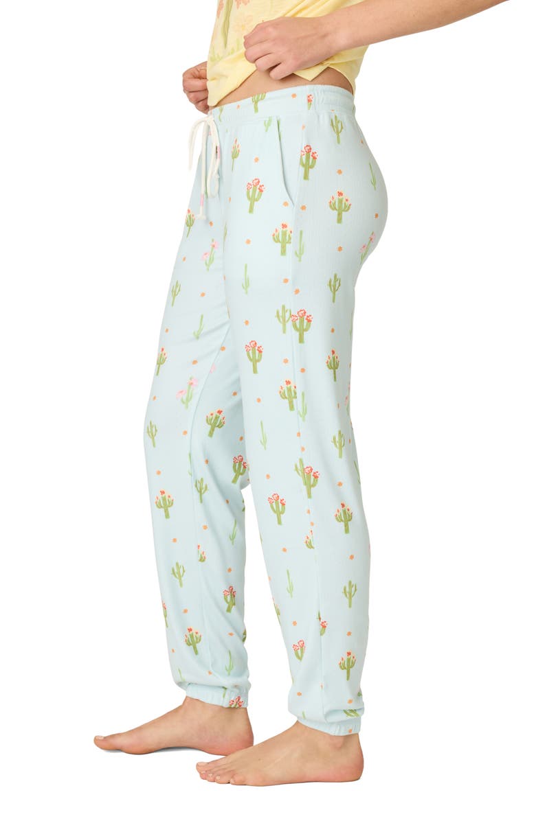 PJ Salvage Feelin Prickly Pajama Pants, Alternate, color, Tinted Aqua