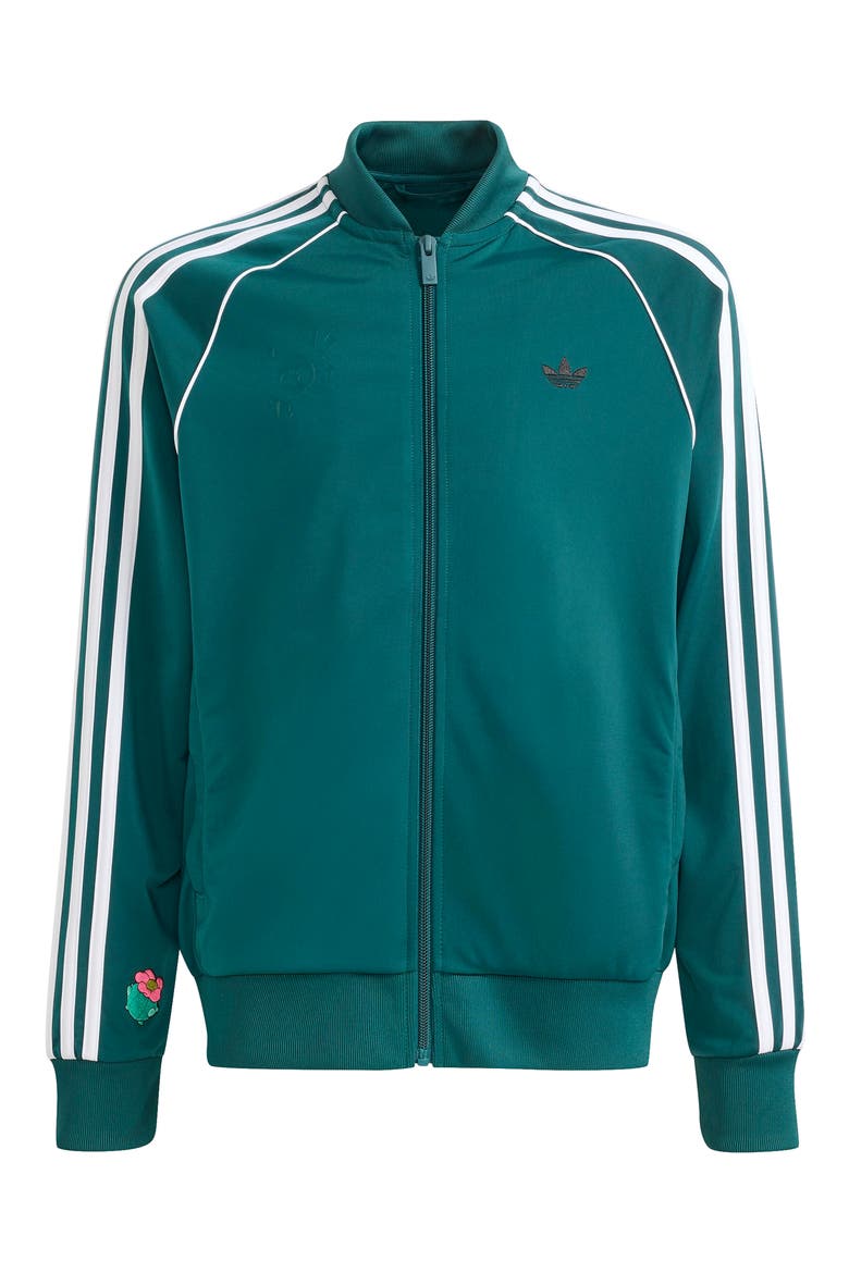 Kids' SST Full Zip Track Jacket, Main, color, RICH GREEN/ BLACK