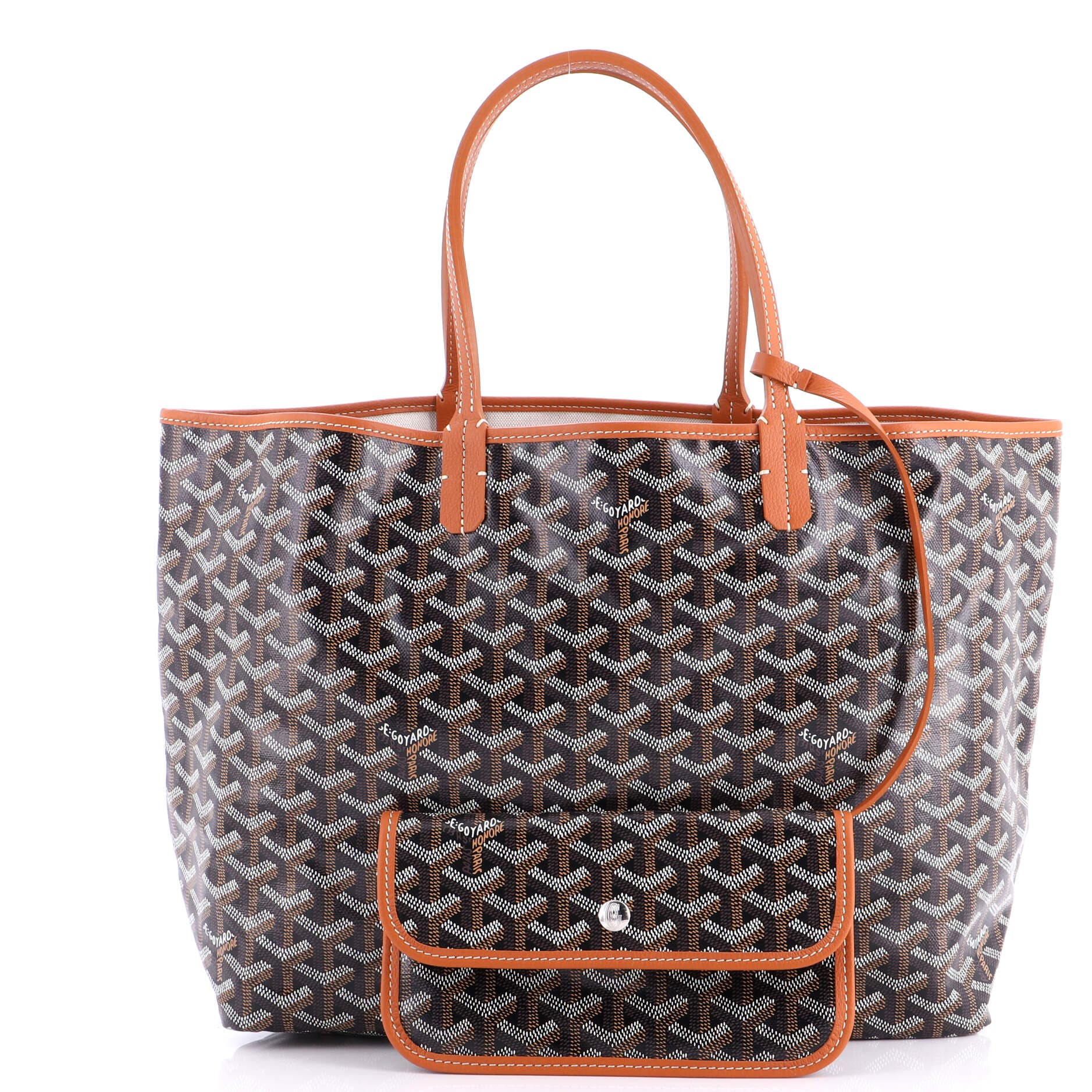 Pre-Owned Goyard Saint Louis Tote Coated Canvas PM, Alternate, color, Brown