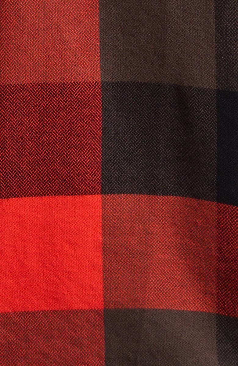 Vans Kids' Buffalo Check Cotton Flannel Button-Up Shirt, Alternate, color, Black Fiesta