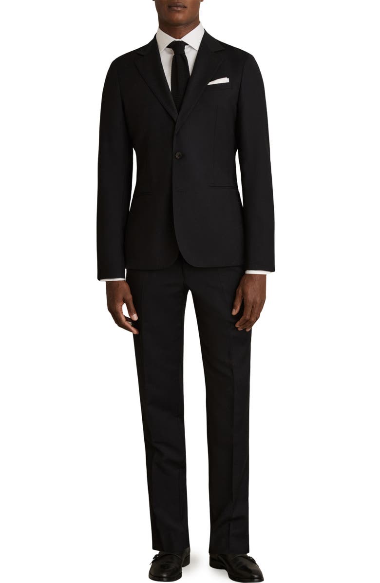 Reiss Remote Slim Fit Cotton Button-Up Shirt, Alternate, color, White