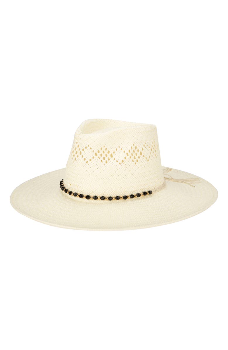 San Diego Hat Anytime Woven Fedora, Main, color, Natural