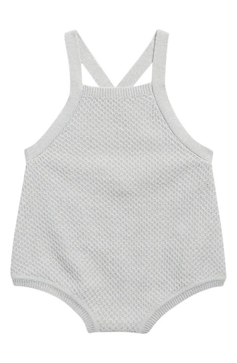 Caleb Organic Cotton & Linen Blend Shortalls (Baby)