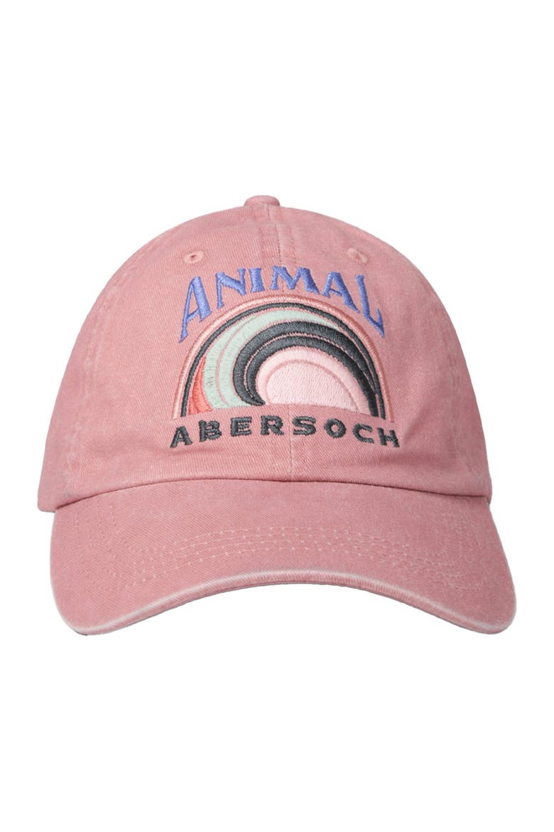 Abersoch Logo Baseball Cap, Main, color, Coral