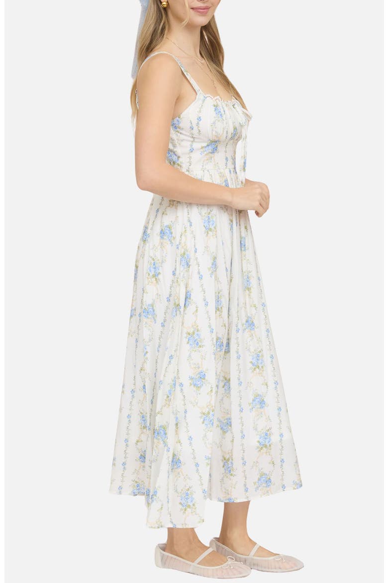 Floral Print Sleeveless Maxi Dress, Alternate, color, BLUE MULTI