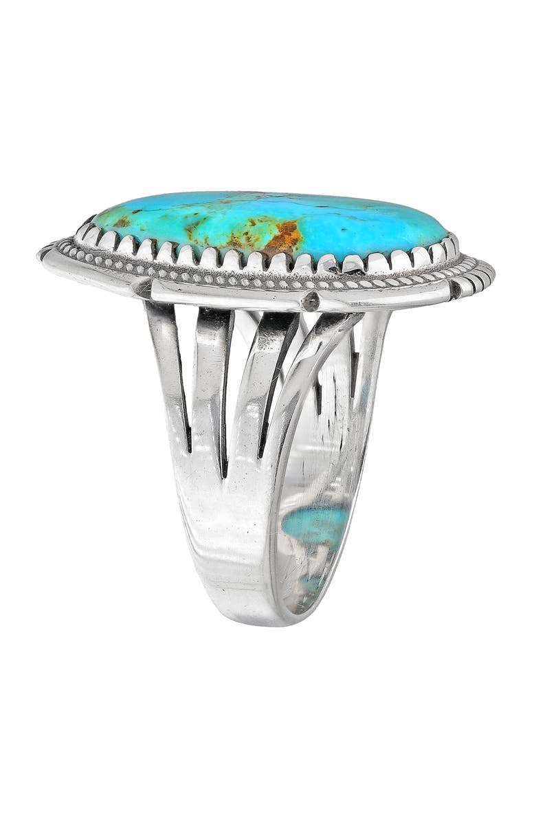 YS GEMS Sterling Silver Turquoise Ring, Alternate, color, Blue