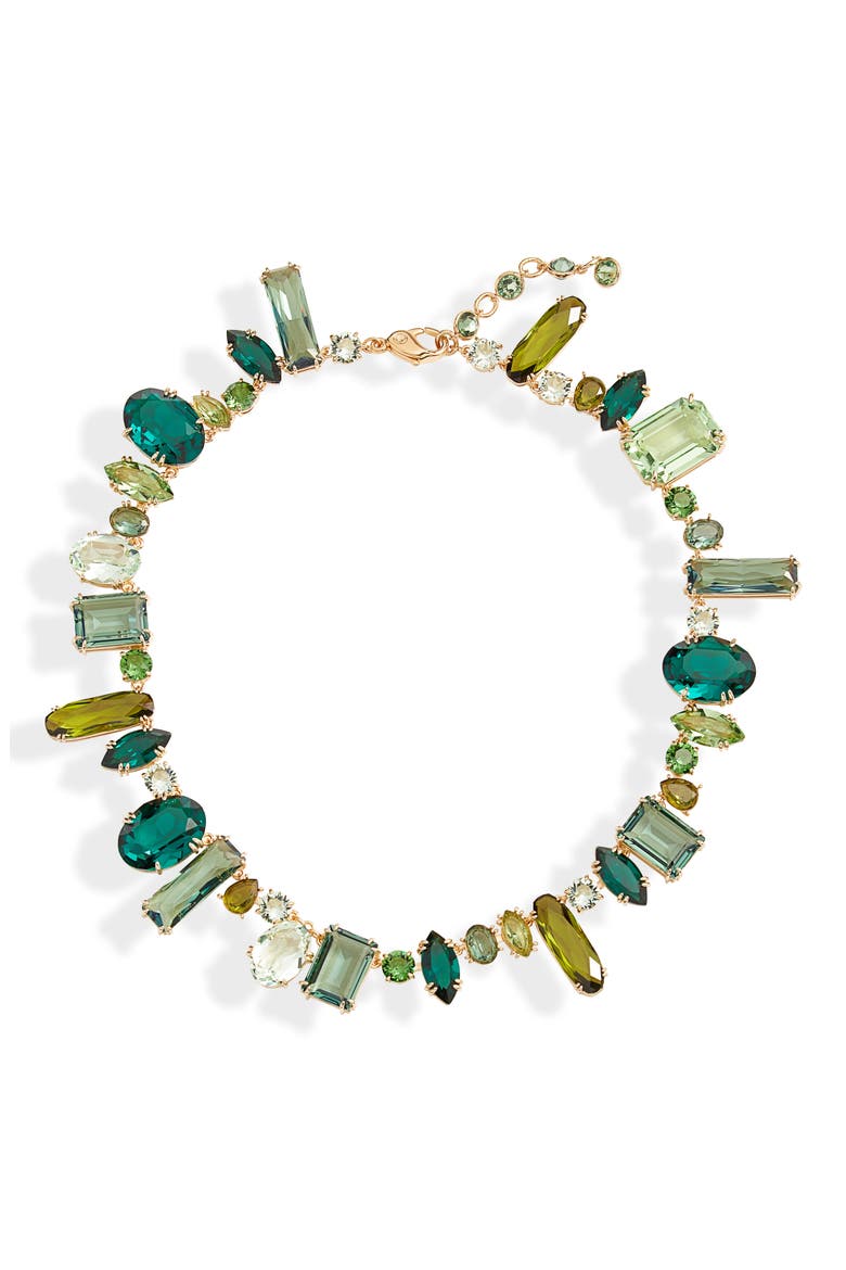 Gema Crystal Choker Necklace, Main, color, GREEN MULTICOLORED