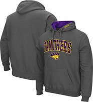 COLOSSEUM Men's Colosseum Charcoal Northern Iowa Panthers Arch and Logo Pullover Hoodie